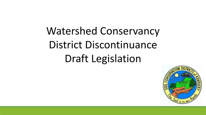 watershed conservancy district discontinuance