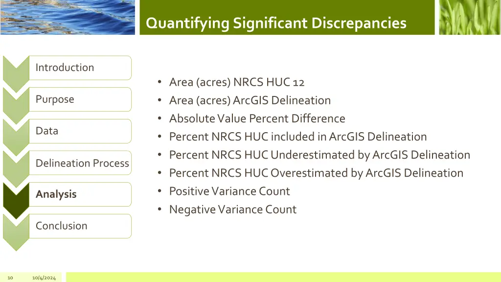 quantifying significant discrepancies 2