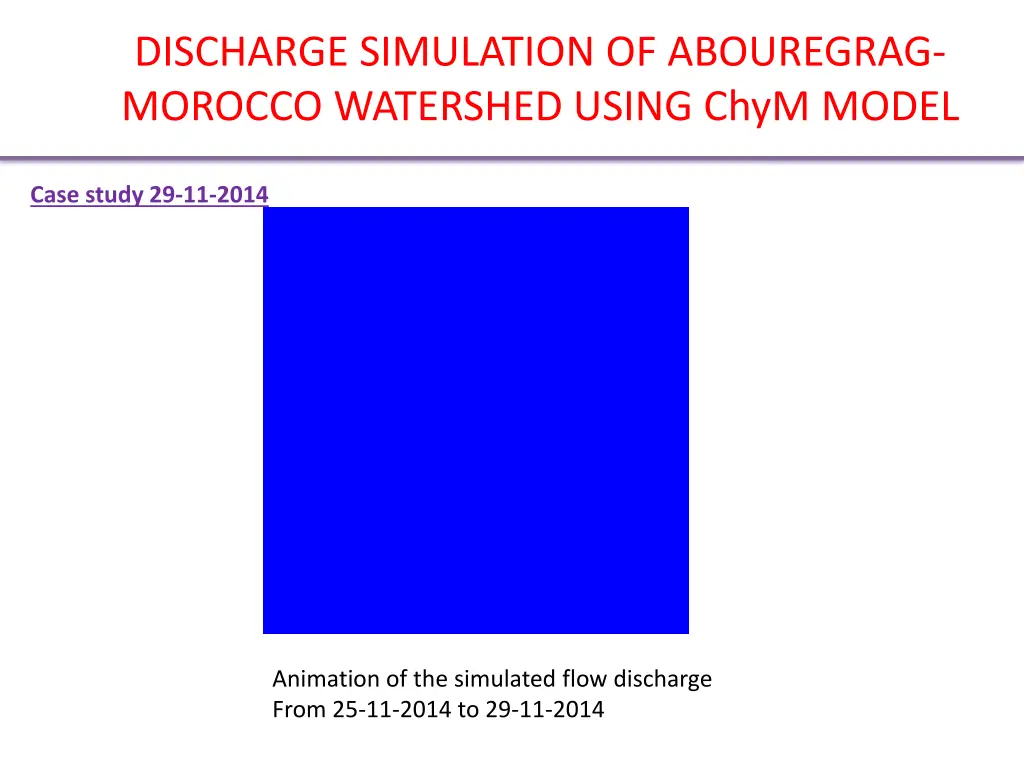 discharge simulation of abouregrag morocco 11