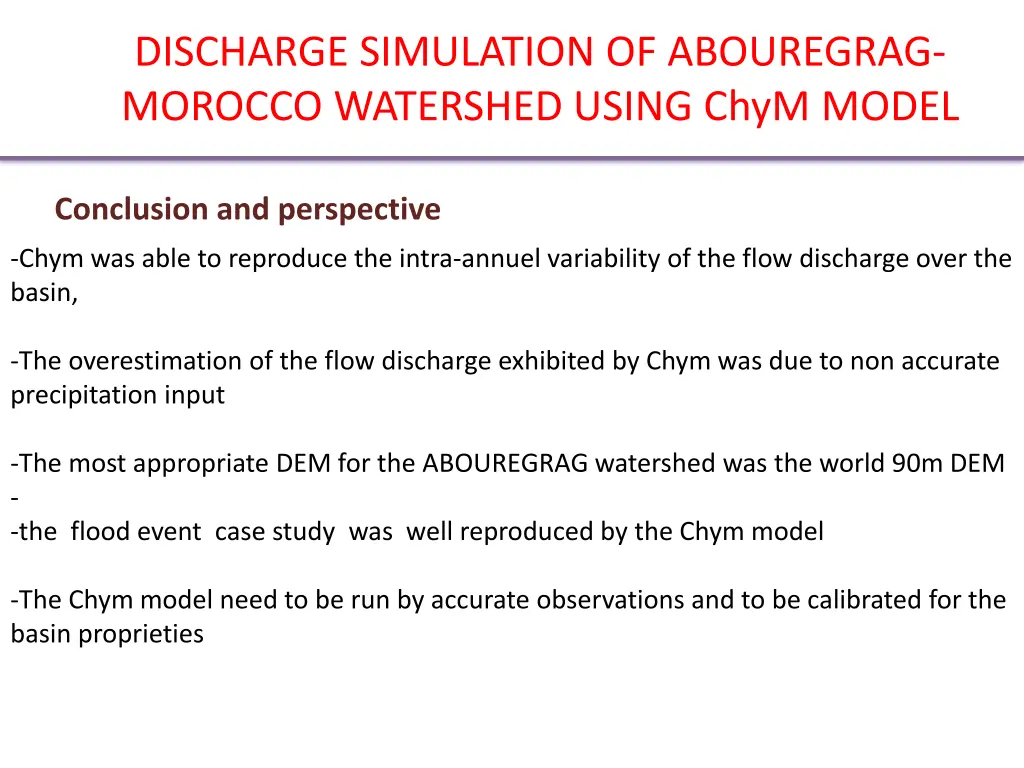 discharge simulation of abouregrag morocco 13