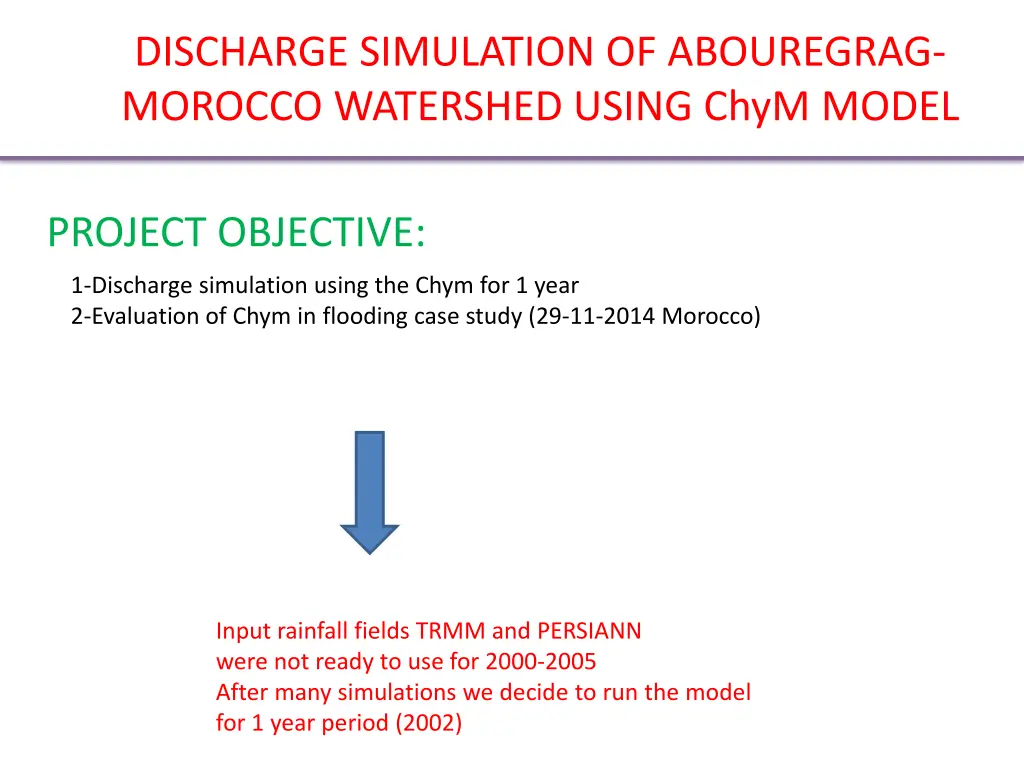 discharge simulation of abouregrag morocco 2