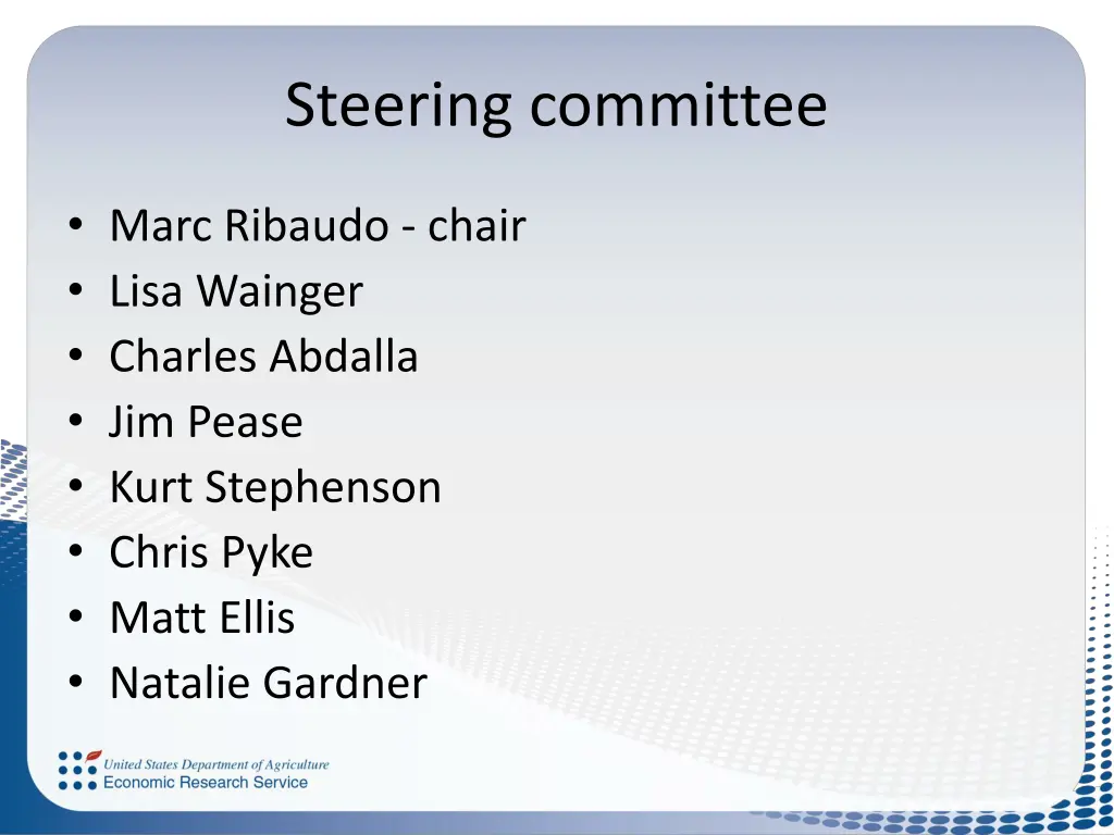 steering committee