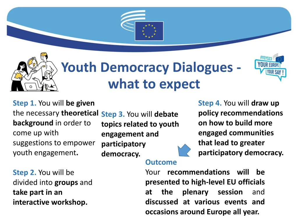 youth democracy dialogues what to expect