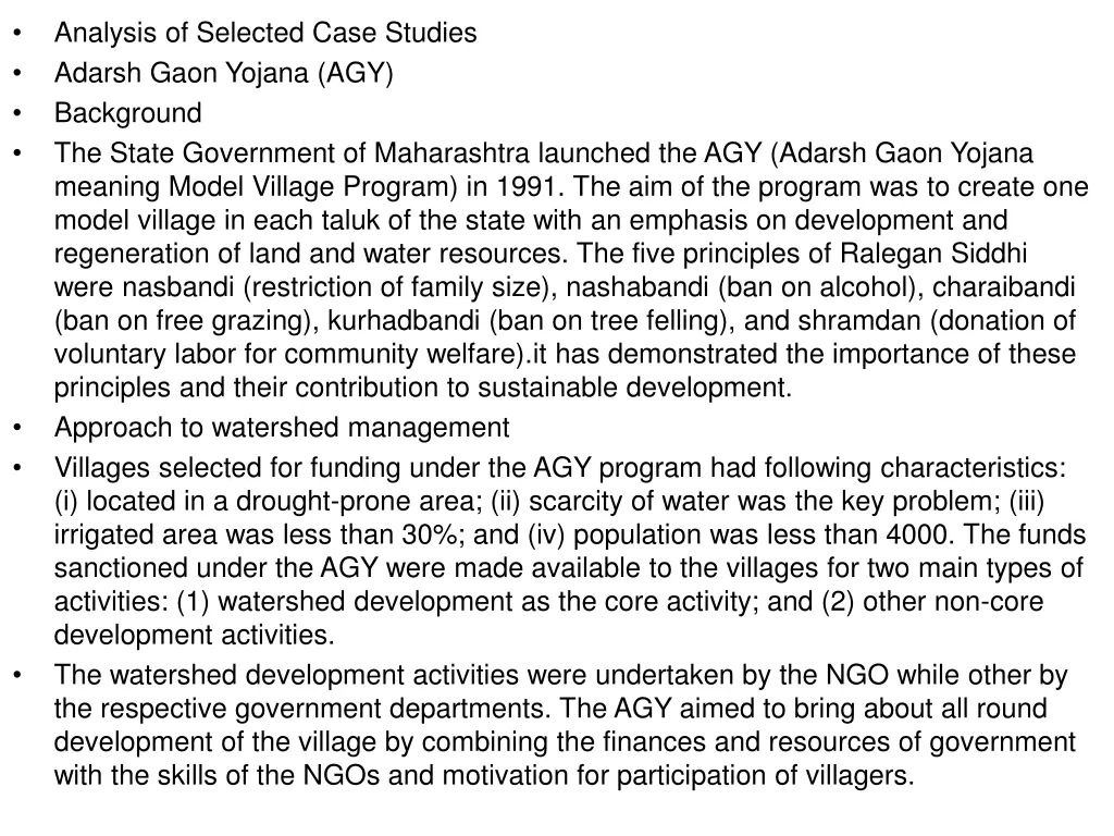 analysis of selected case studies adarsh gaon