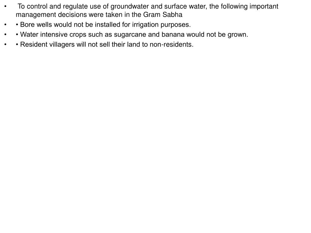 to control and regulate use of groundwater