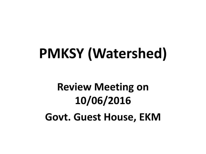 pmksy watershed