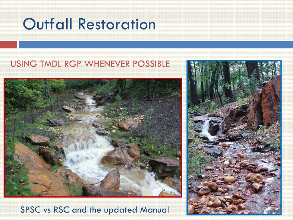 outfall restoration