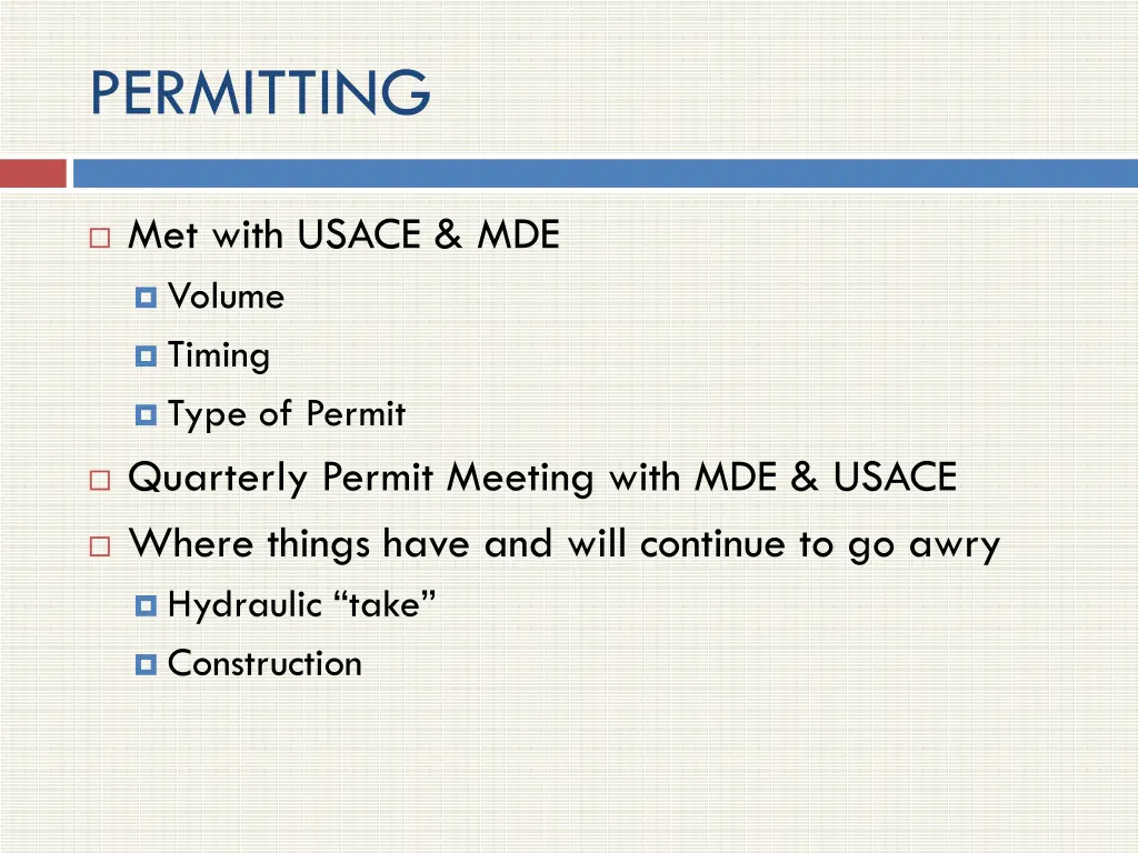 permitting