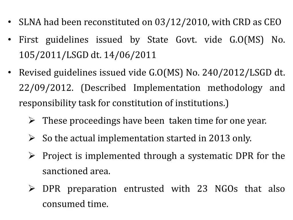 slna had been reconstituted on 03 12 2010 with