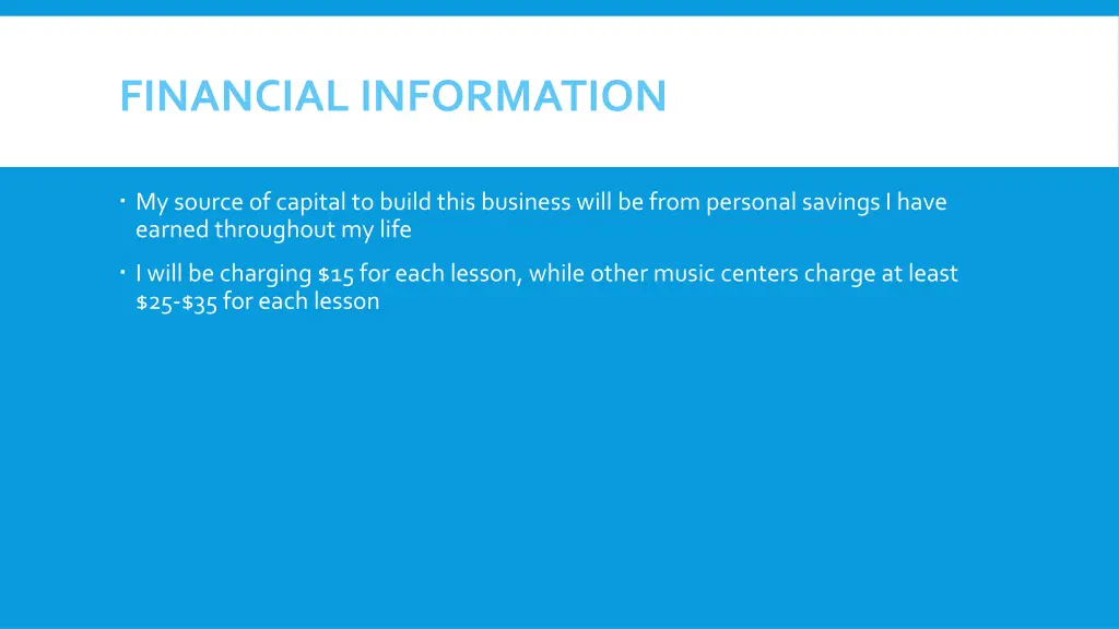 financial information