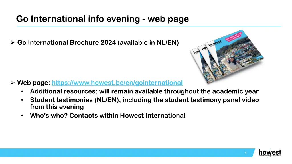 go international info evening web page