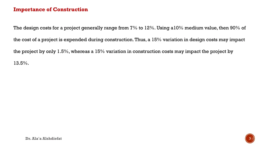 importance of construction 1