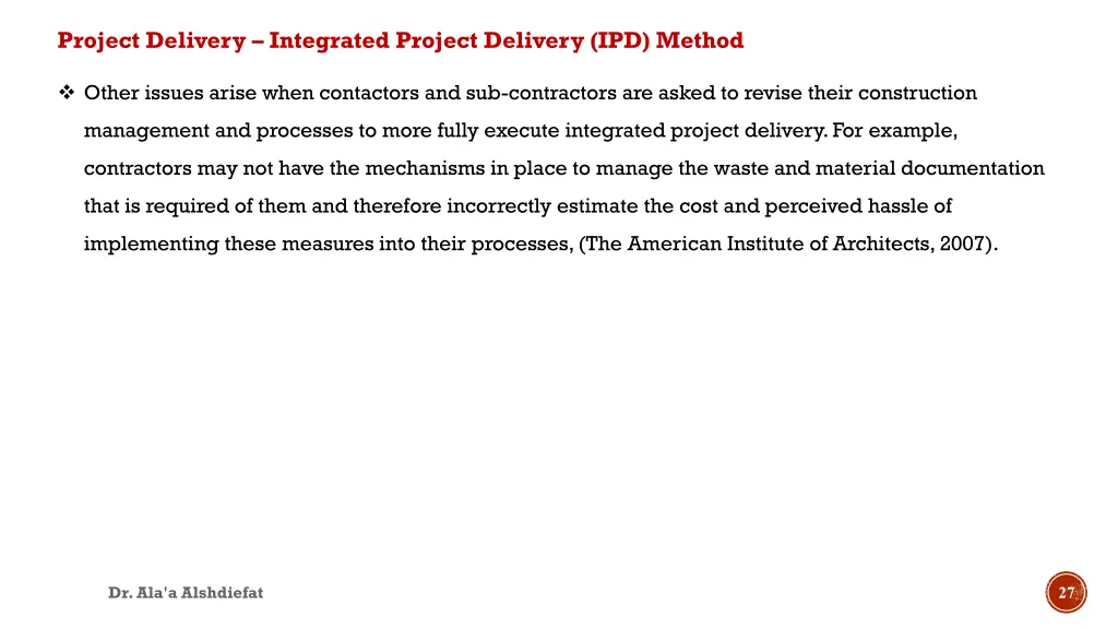 project delivery integrated project delivery 2