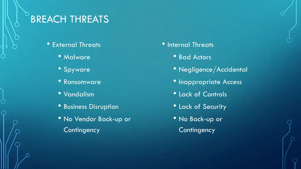 breach threats