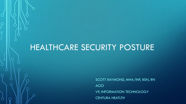 healthcare security posture