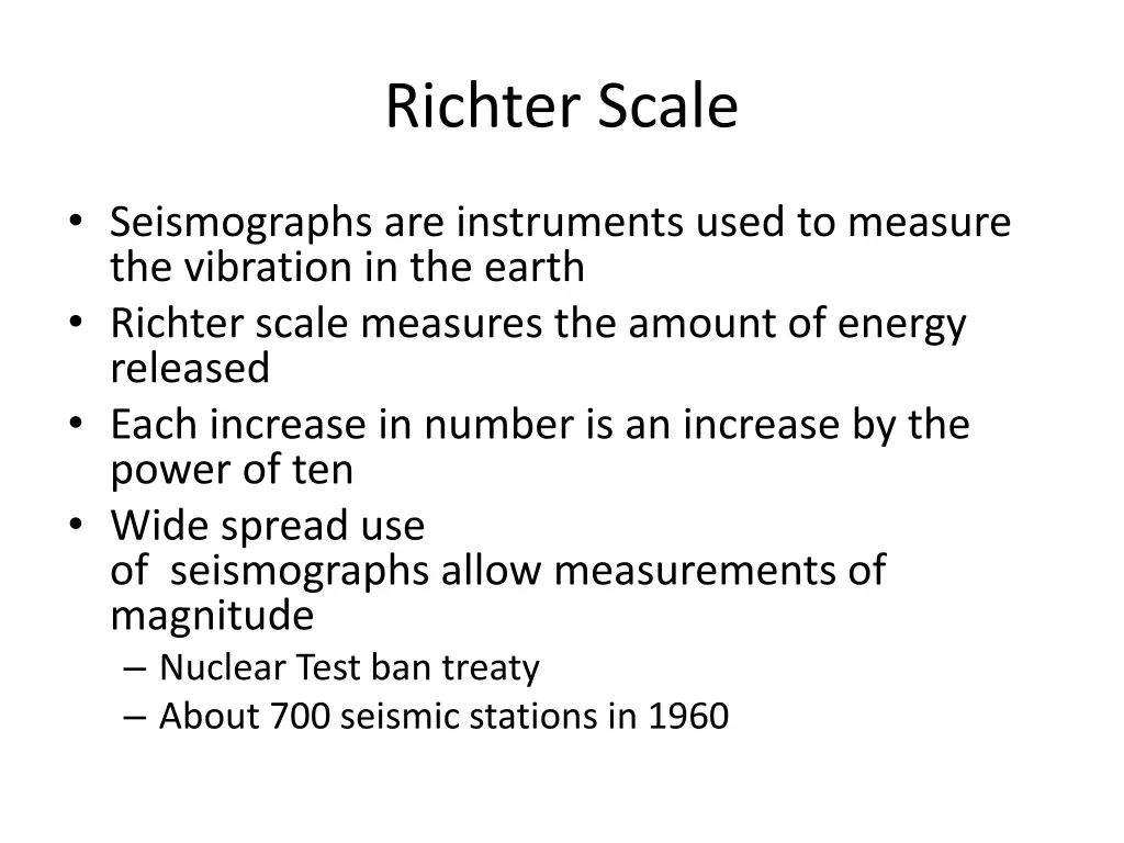 richter scale