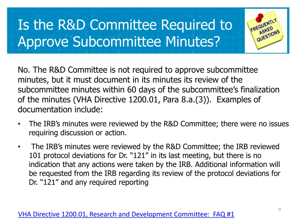 is the r d committee required to approve