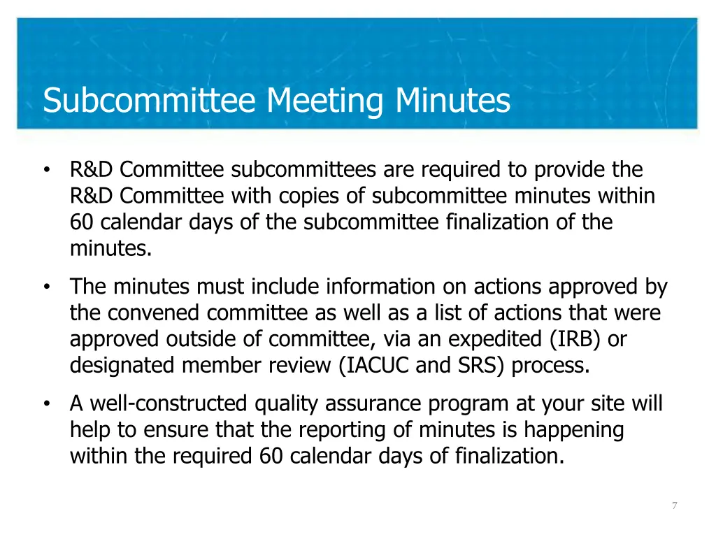 subcommittee meeting minutes