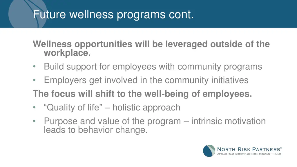 future wellness programs cont 1