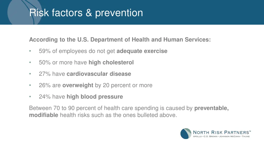 risk factors prevention