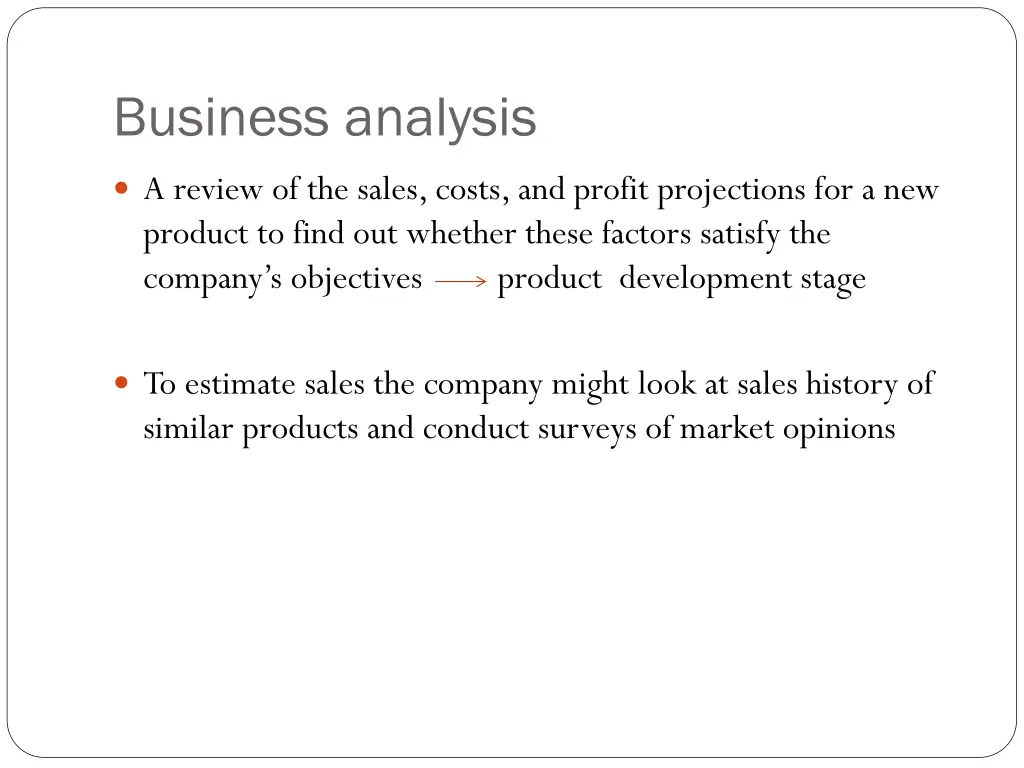 business analysis