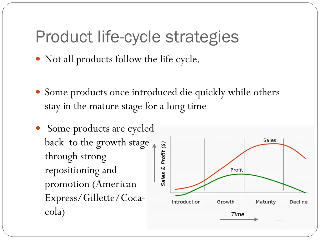 product life cycle strategies 1