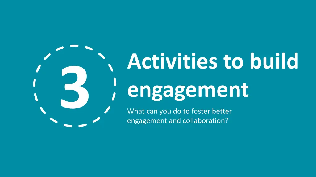 activities to build engagement