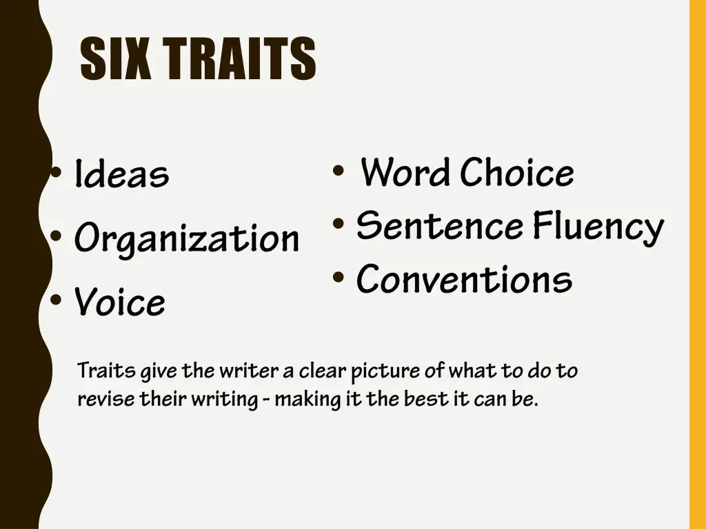 six traits