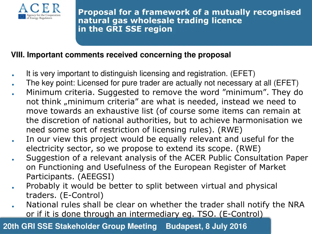 proposal for a framework of a mutually recognised 11