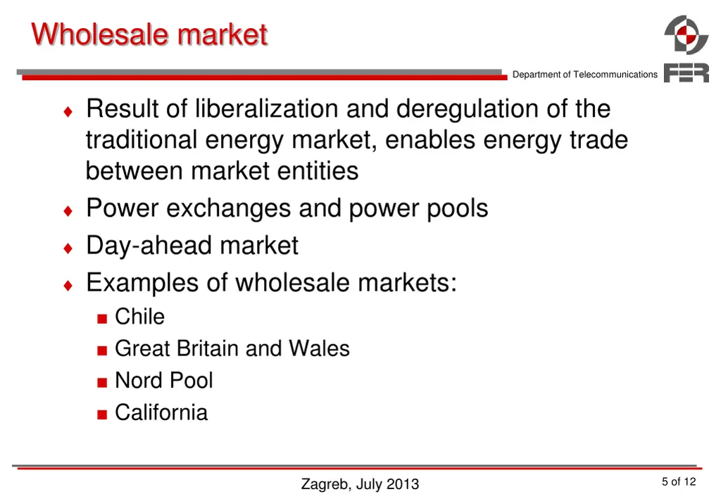 wholesale market