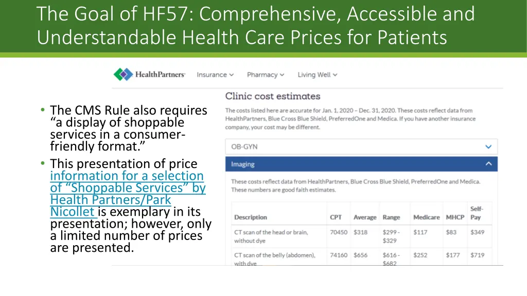 the goal of hf57 comprehensive accessible