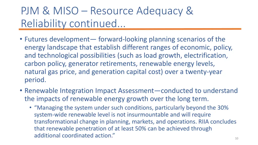 pjm miso resource adequacy reliability continued