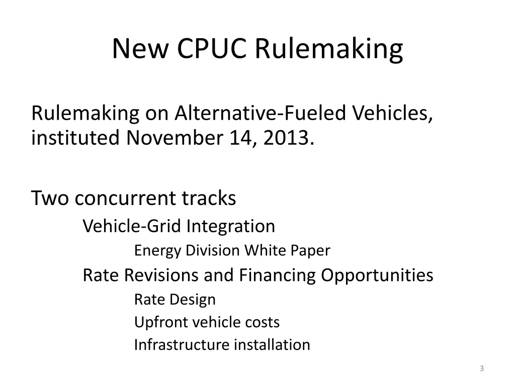 new cpuc rulemaking