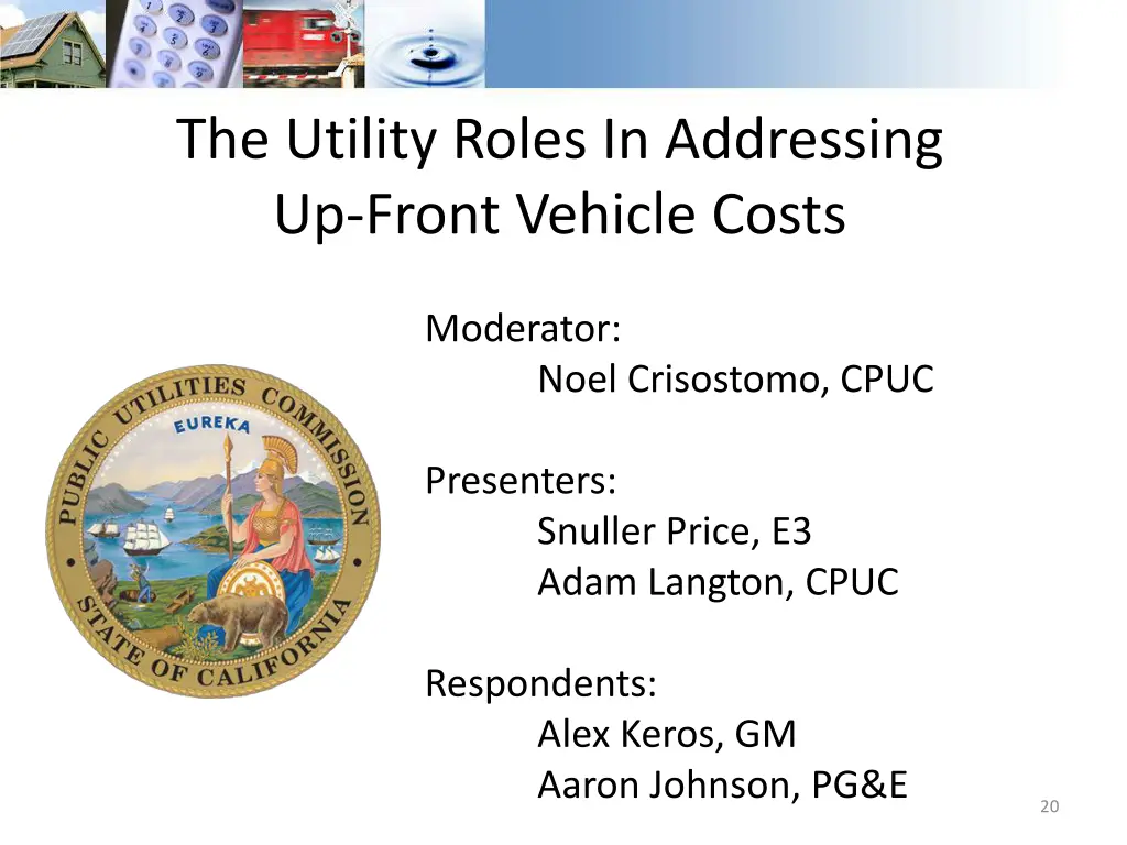 the utility roles in addressing up front vehicle