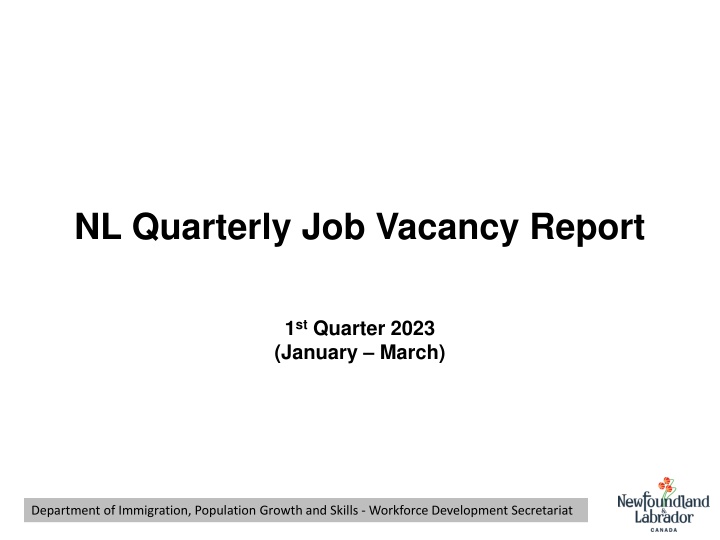 nl quarterly job vacancy report