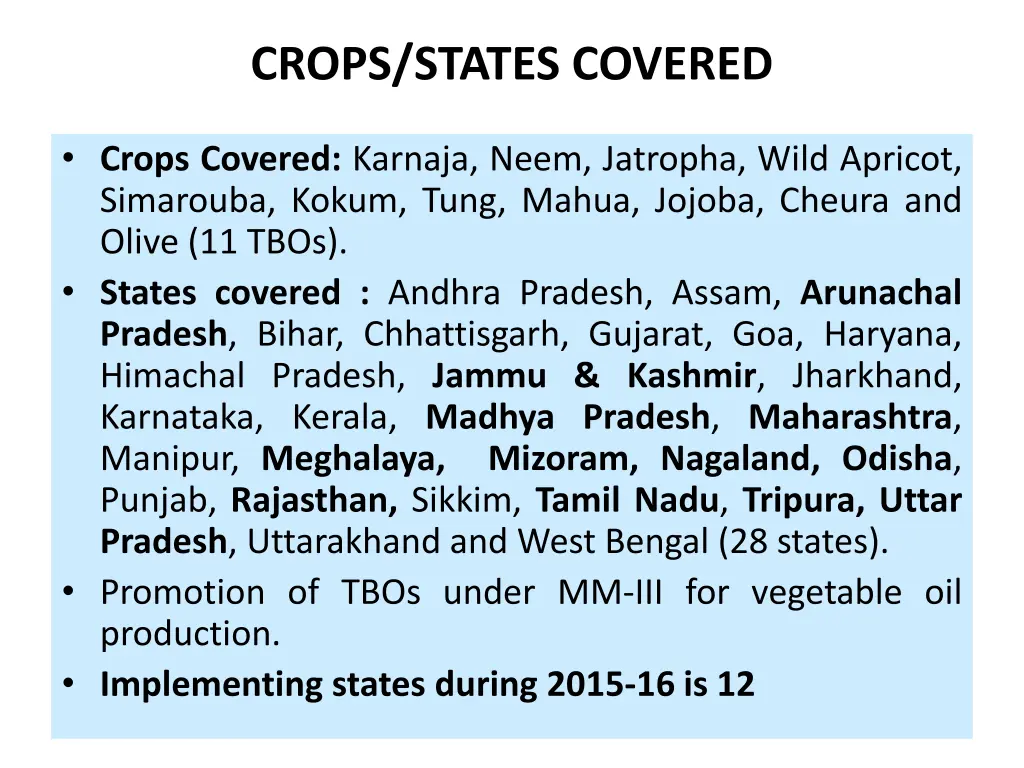 crops states covered