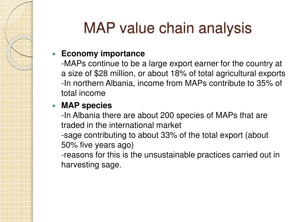 map value chain analysis 1