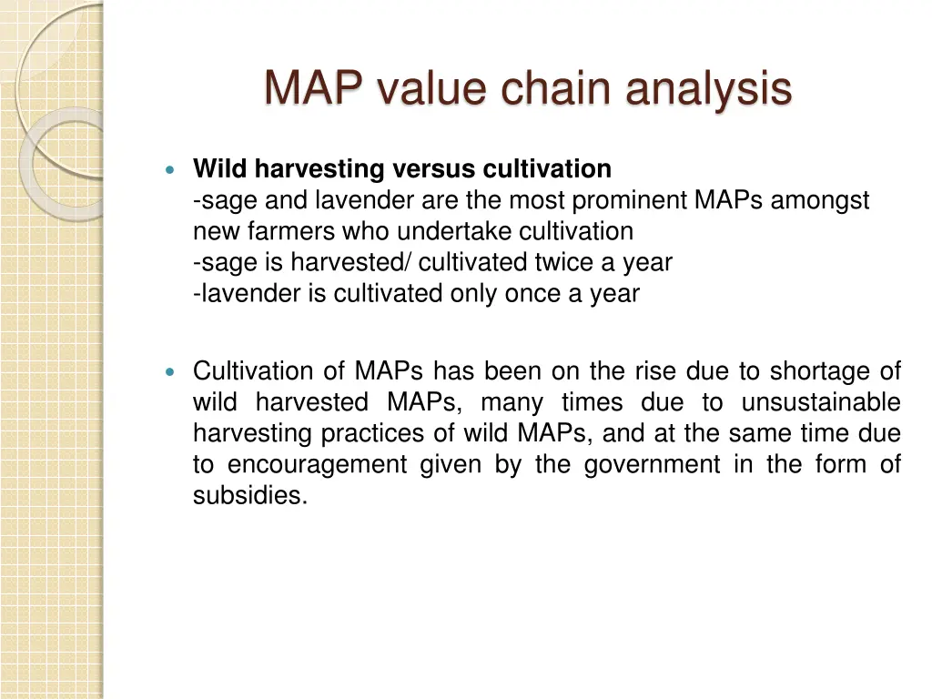 map value chain analysis 2