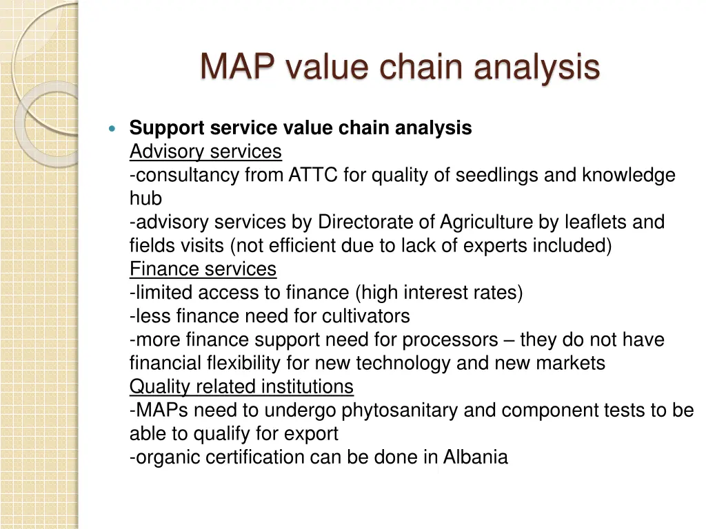 map value chain analysis 6