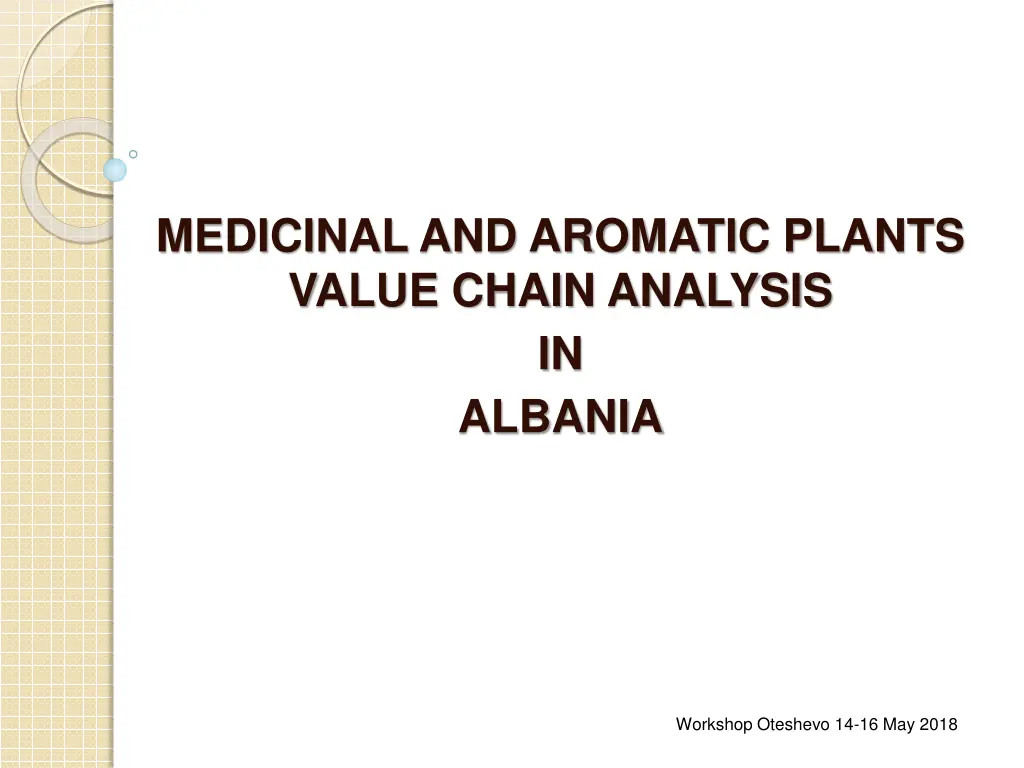 medicinal and aromatic plants value chain