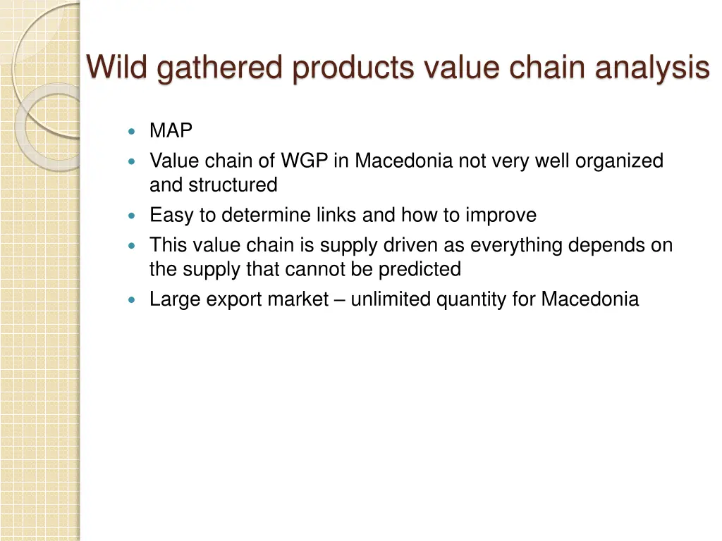 wild gathered products value chain analysis 7