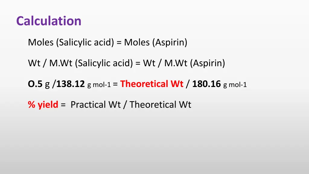 calculation