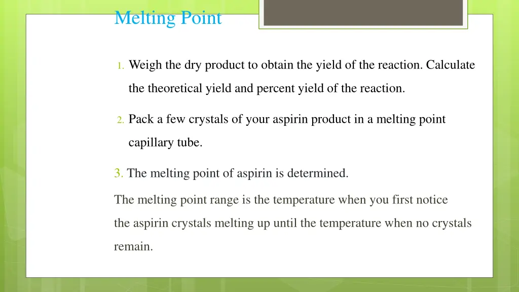 melting point