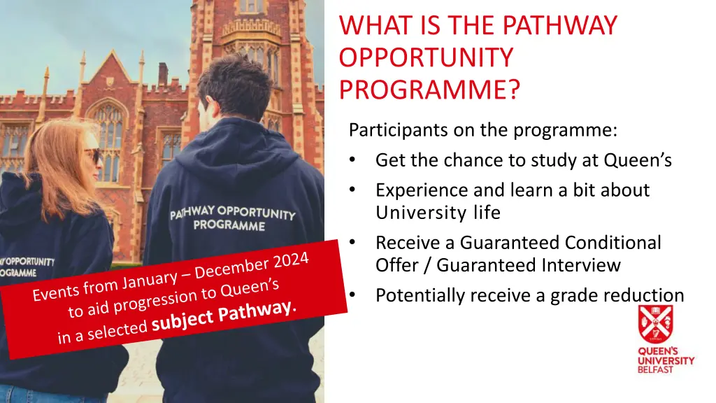 what is the pathway opportunity programme