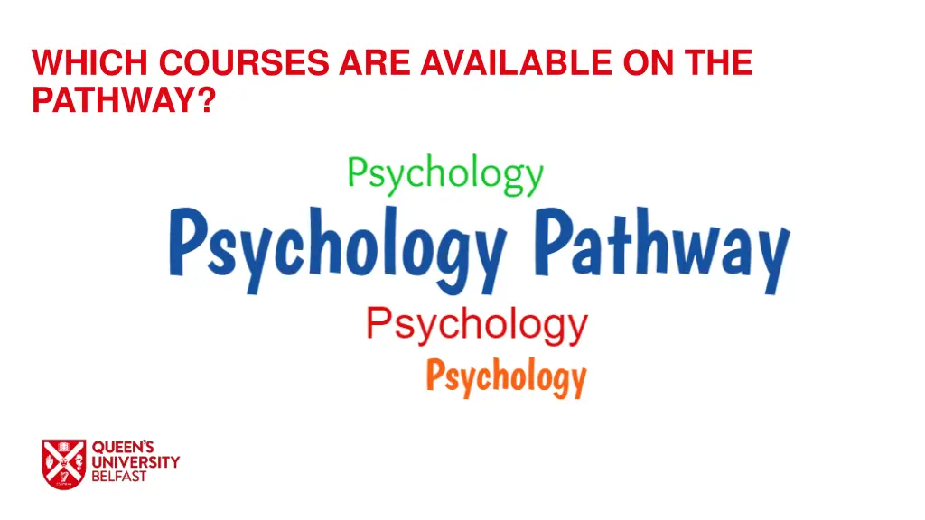 which courses are available on the pathway 10