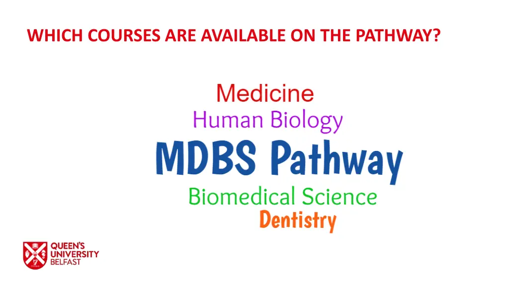 which courses are available on the pathway 6