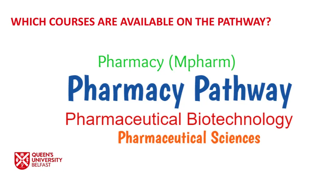 which courses are available on the pathway 9