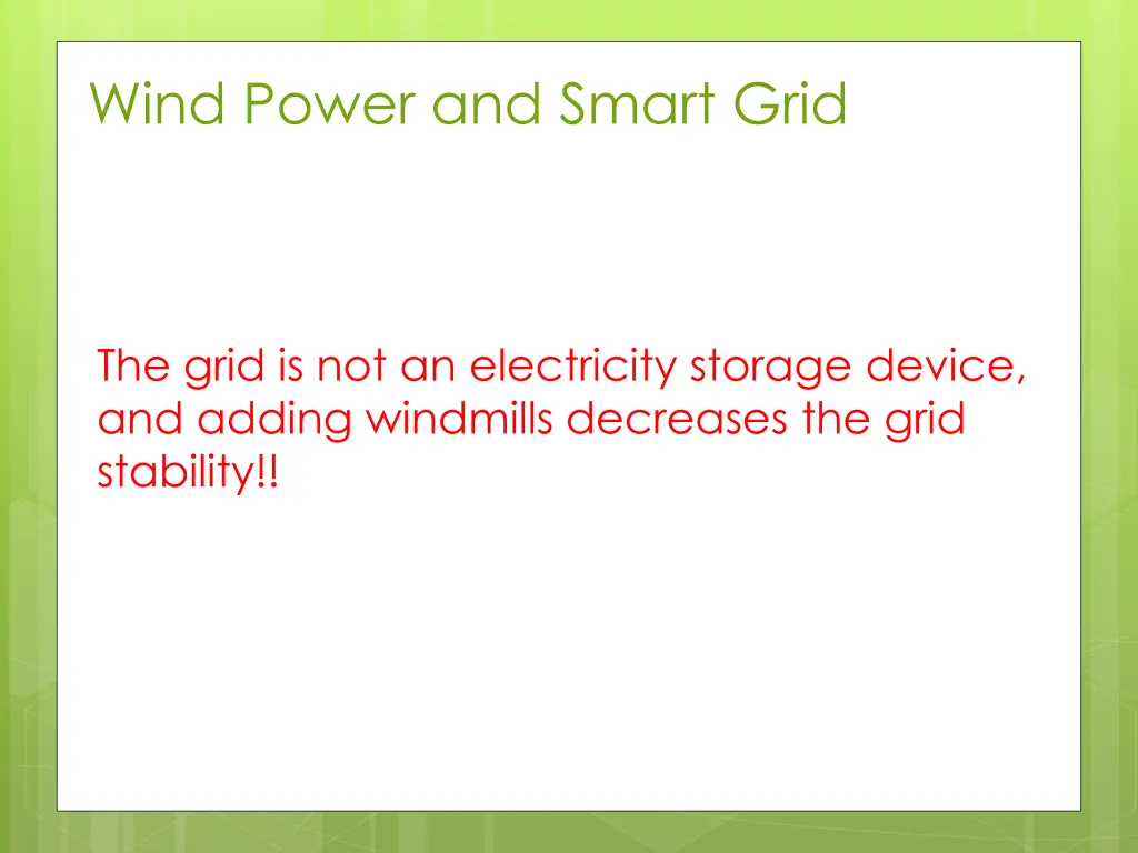 wind power and smart grid