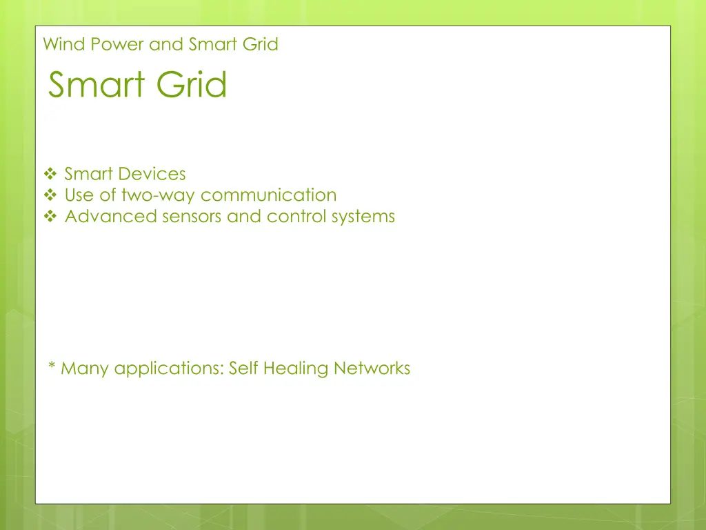 wind power and smart grid smart grid