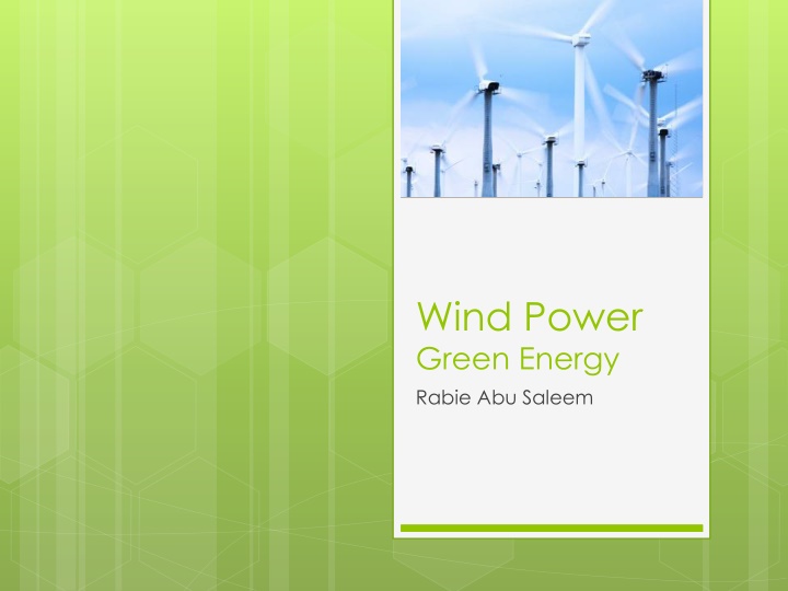 wind power green energy rabie abu saleem